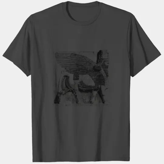 Lamassu Sumerian Persian Lion Bull Human Head T Shirts