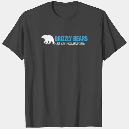 Grizzly Bears Ate My Homework - Good Grizzly Bear T Shirts