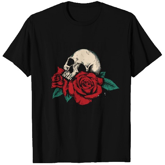 skull roses T Shirts
