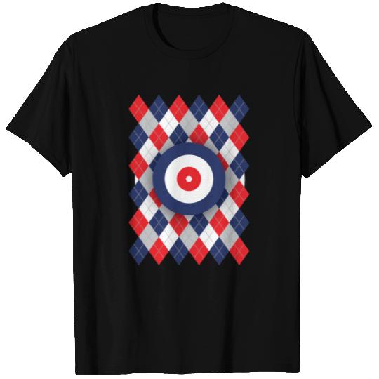 Argyle curling pattern T Shirts