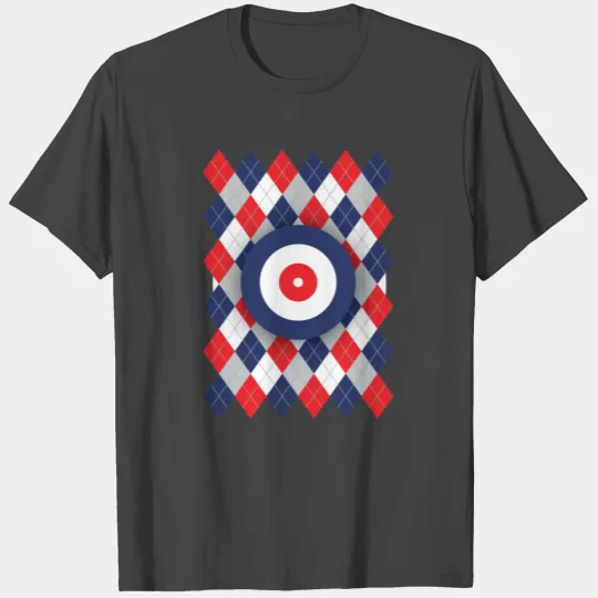 Argyle curling pattern T Shirts