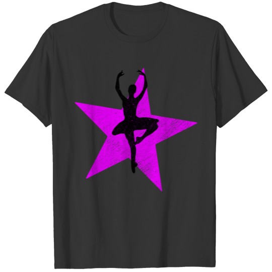 ballerina dancer ballet pink star T Shirts