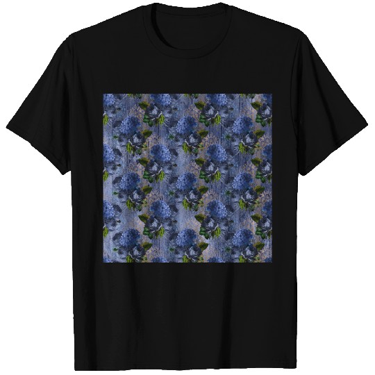 Blue Lilac Spring Vibes Country Style Golden T Shirts