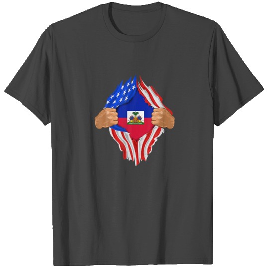 Haitian Blood Inside Me | Haiti Flag Gift T Shirts
