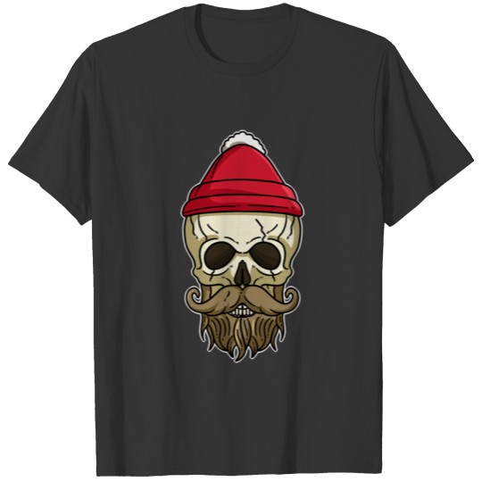 Skull Santa Hat T-shirt