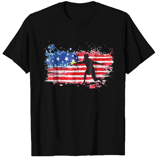 American Flag Ultimate Frisbee Golf T Shirts
