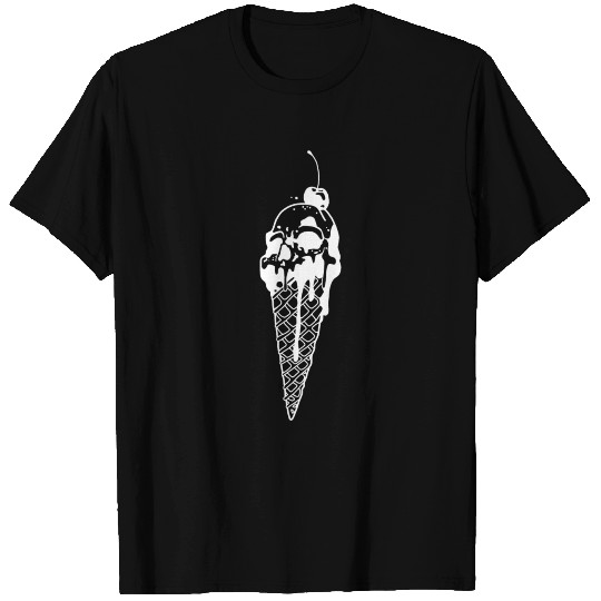 Skull Ice Cream Waffle T Shirts