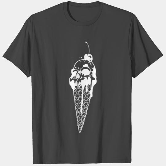 Skull Ice Cream Waffle T Shirts