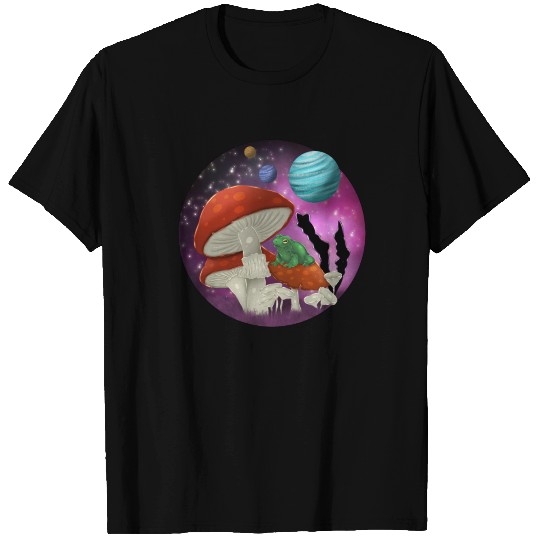 Psychedelic Mushrooms Forest T Shirts