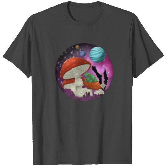 Psychedelic Mushrooms Forest T Shirts
