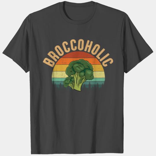 broccoholic vegan funny broccoli T Shirts
