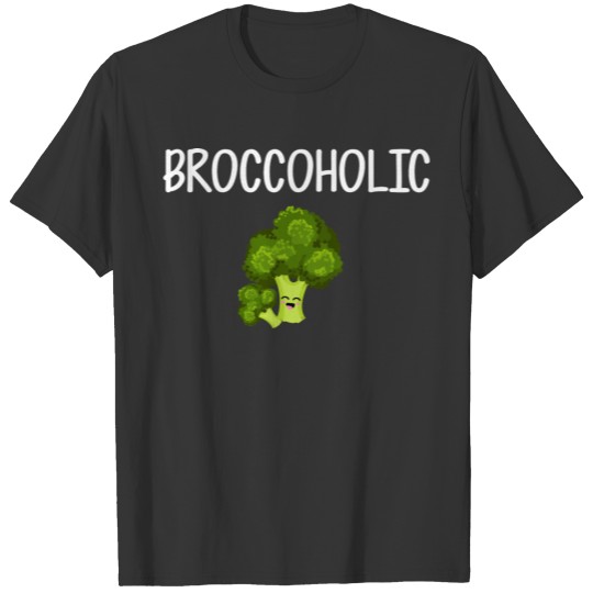 broccoholic vegan funny broccoli T Shirts
