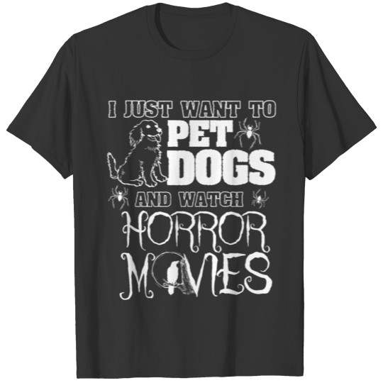 Halloween Pet Watch Horror Movies Dog T Shirts