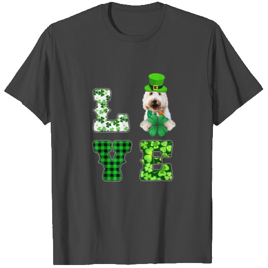 Irish Shamrock St Patrick s Day Goldendoodle T Shirts