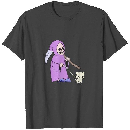 Kawaii Reaper Pastel Goth Aesthetics Cat Slippers T Shirts