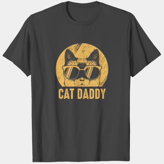 Cat Daddy Vintage 80s Style Cat Retro Sunglasses D T Shirts