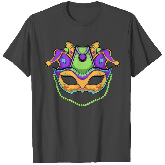 mask mardigras fun design new orleans T Shirts