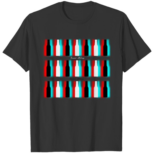 alcoholic in 3d T Shirts