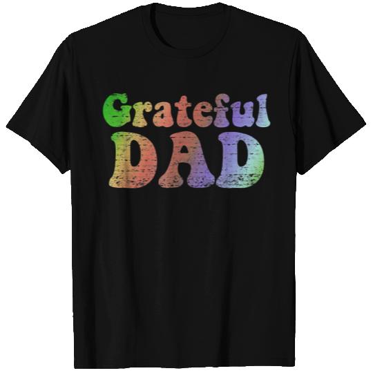 Mens Grateful Dad T Shirts Vintage Fathers Day