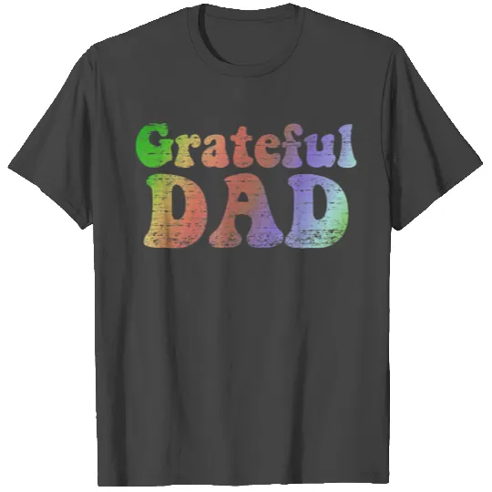 Mens Grateful Dad T Shirts Vintage Fathers Day
