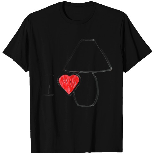 I Love Lamp | Simple Minimal Anchorman Design T Shirts