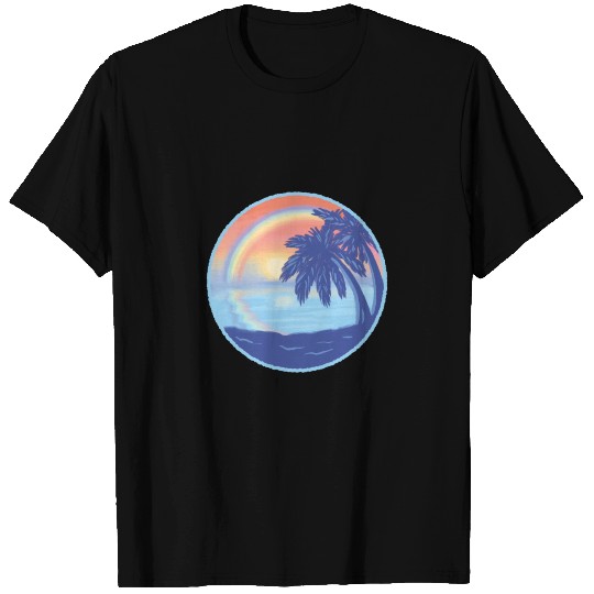 Sunset Rainbow Beach bubble gift summer 2021 T Shirts
