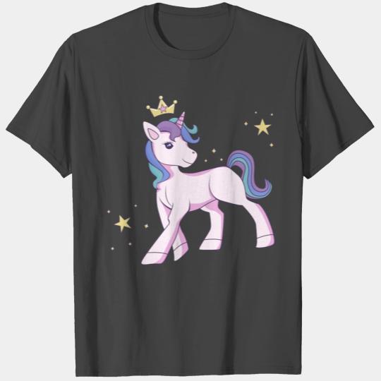 Royal Unicorn, princess, unicorn, crown, stars T Shirts
