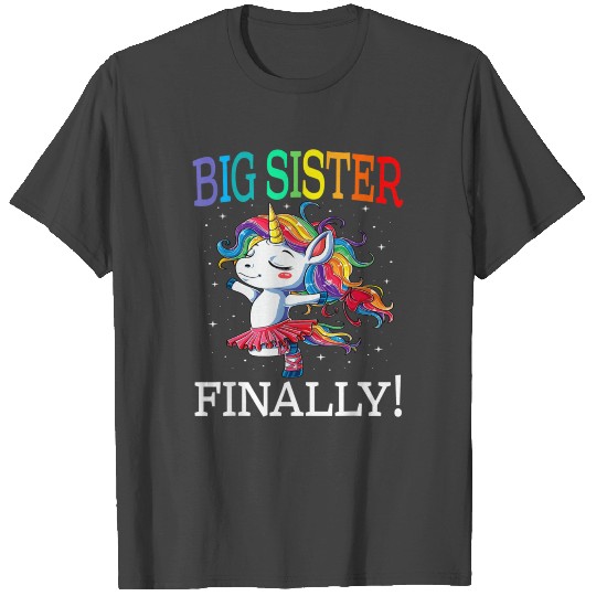Big Sister Finally Unicorn T Shirts Unicorn for Girl
