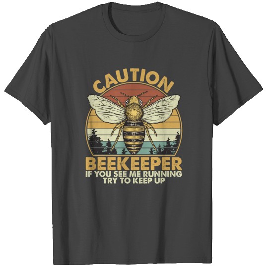 Caution Beekeeper Vintage Retro T Shirts