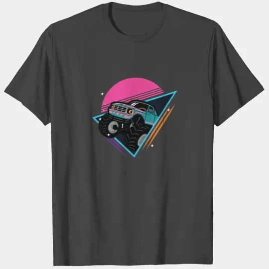 Retro Monster Trucks Vintage... Monster Truck T Shirts