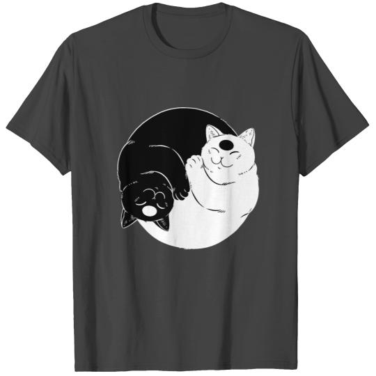 Cat Ying Yang T Shirts