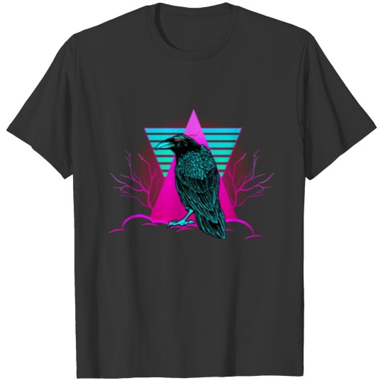 raven, raven edgar Allen Poe, heads T-shirt