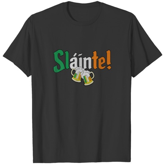kVintage St. Patrick's Day Irish Slainte Drinking T-shirt