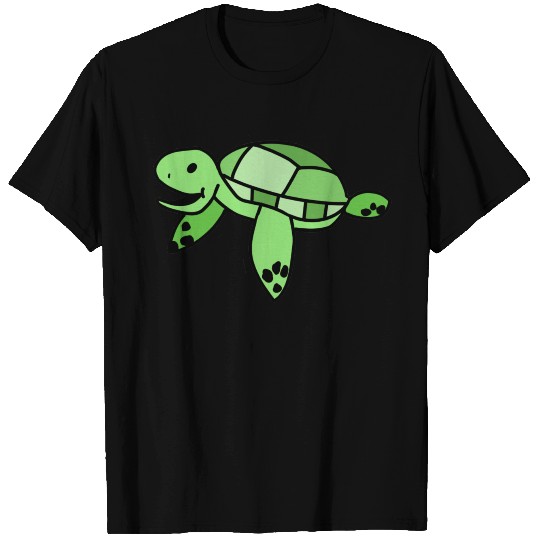 Happy Sea Turtle Cartoon T Shirts