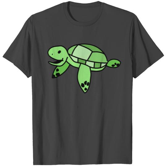 Happy Sea Turtle Cartoon T Shirts