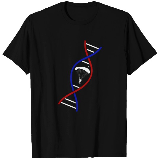 Skydive Freefly Skydiving DNA double Helix T Shirts