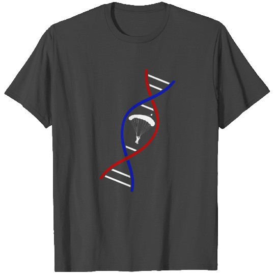 Skydive Freefly Skydiving DNA double Helix T Shirts