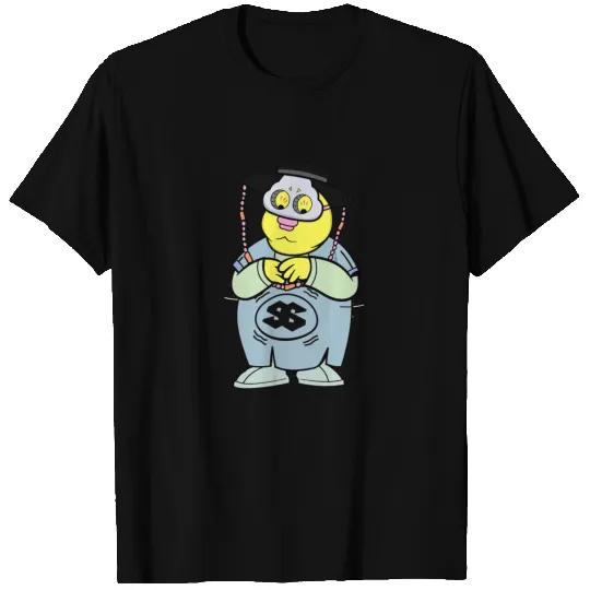 Cute korean traditional styled fat boy cartoon fig T Shirts