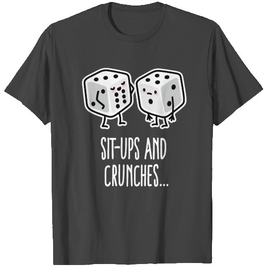 Sit-Postal Service Crunches gym dices Six pack abs fitness T Shirts
