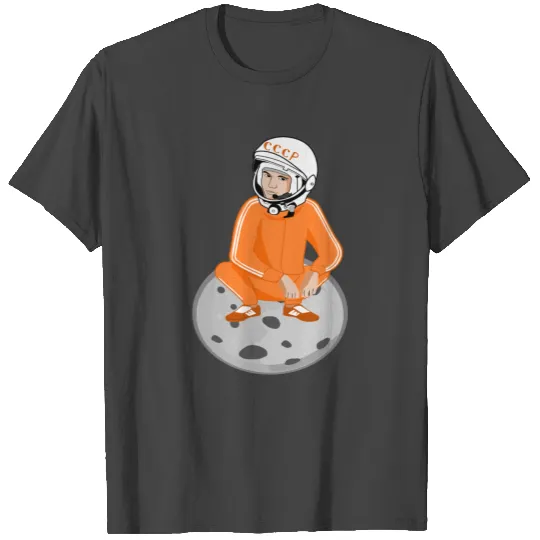 Gopnik Russian Crouch Soviet Moon T Shirts