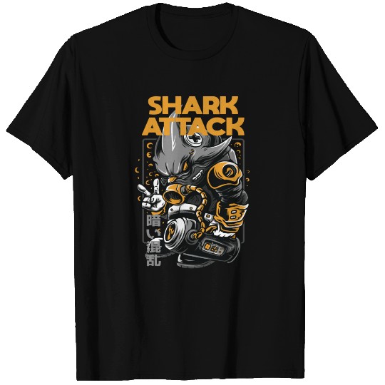 shark attack T Shirts