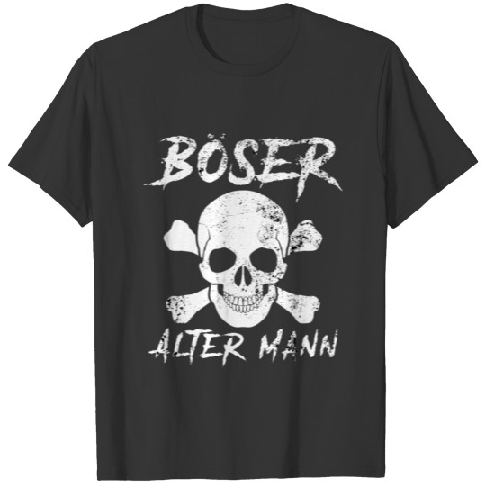 Men's Bad Old Man Skull Gift T Shirts