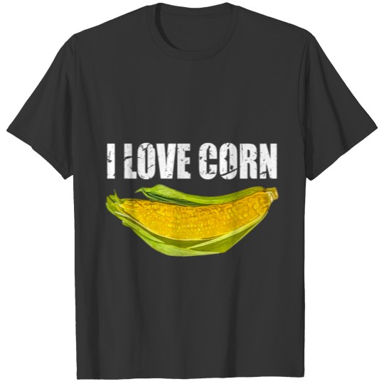 i love corn i love corn popcorn farmer yellow T Shirts