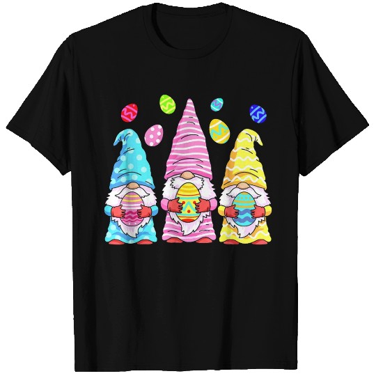 Easter Gnome T Shirts Egg Hunting Women Spring Gnomes