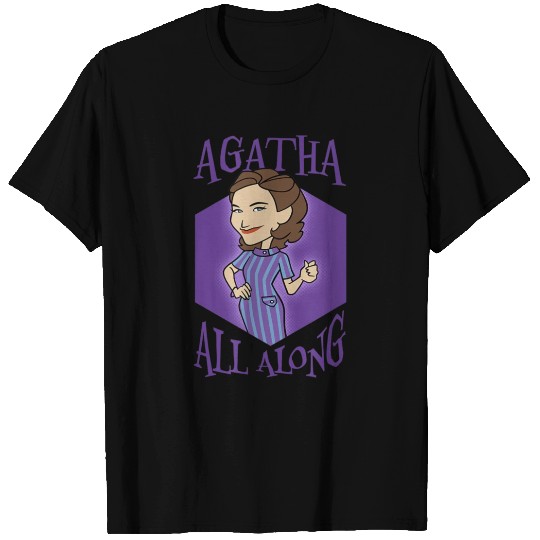 Agatha All Along Purple Portrait T Shirts