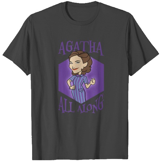 Agatha All Along Purple Portrait T Shirts