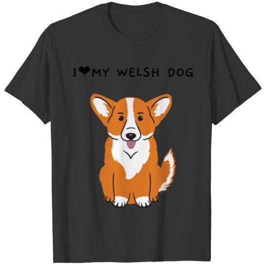 Happy And Cute Corgi Welsh Dog T Shirts