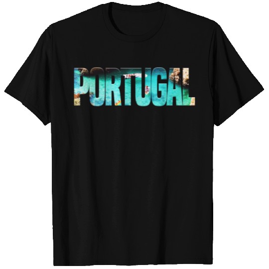 Portugal Ocean Text T Shirts