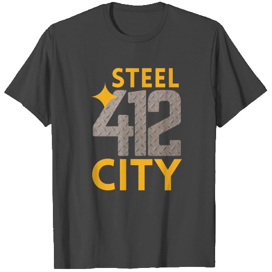 Pittsburgh 412 Steel City Pennsylvania Football T Shirts