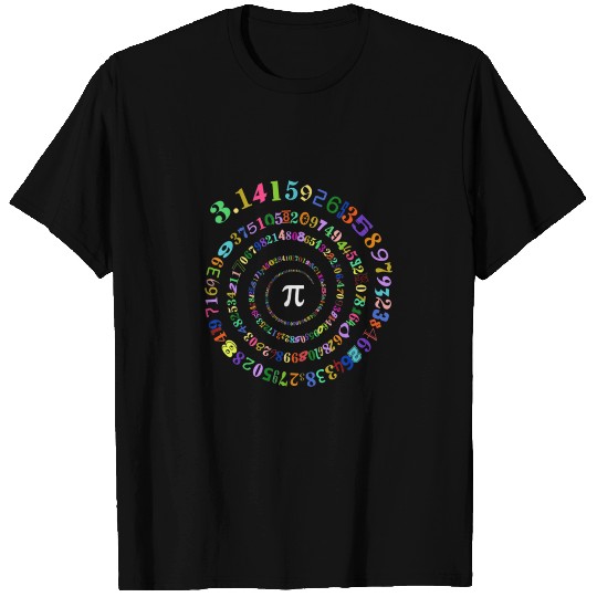 Pi Day Spiral Pi Math Number Symbol 3 14 T Shirts